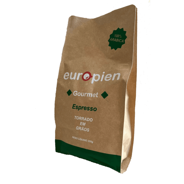 CAFE TORRADO EM GRAO EUROPIEN GOURMET - EMBALAGEM 250 G